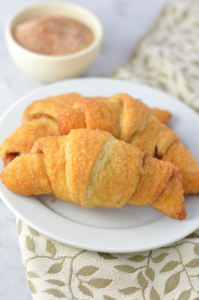 Easy Churro Crescent Rolls recipe makes a quick and simple dessert or breakfast idea. Made with only 3 ingredients and ready in under 20 minutes.