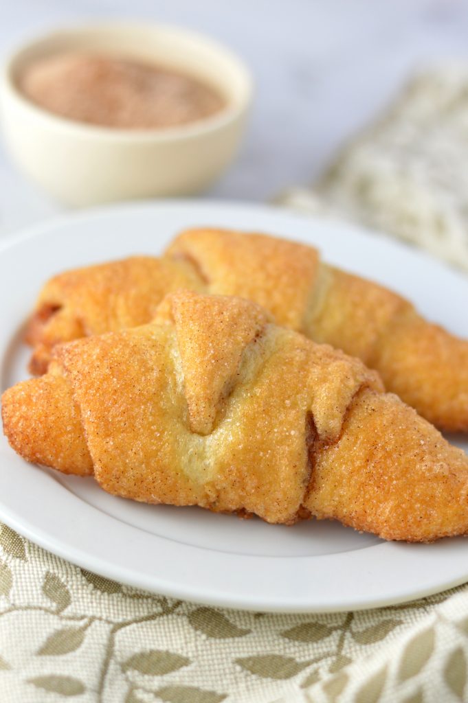 Easy Churro Crescent Rolls recipe makes a quick and simple dessert or breakfast idea. Made with only 3 ingredients and ready in under 20 minutes.