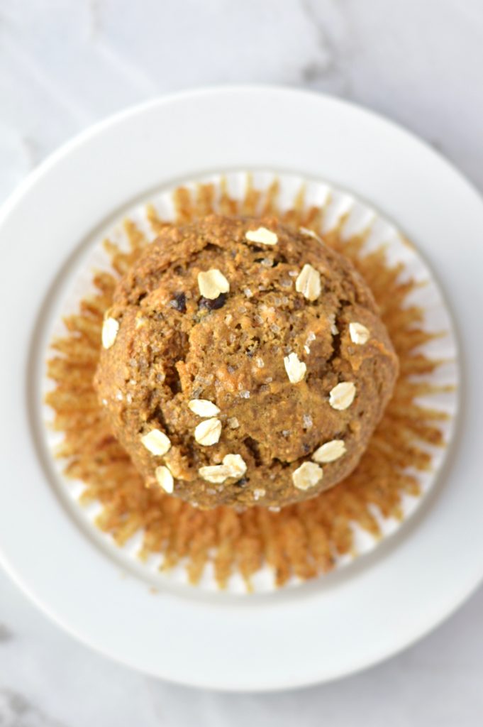 Healthy Whole Wheat Banana and Date Muffins recipe that are moist and super easy to make. Made with oats, bran and chocolate chips, they make a great grab and go breakfast idea.