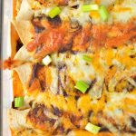 Easy spicy Chicken Enchiladas recipe with homemade enchilada sauce. The ultimate comfort food, it's a great dinner idea to use up your leftover chicken