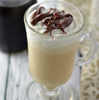 Easy Coffee Milkshake made with only two ingredients. All you need is coffee ice cream and some strong brewed coffee to make this refreshing drink.