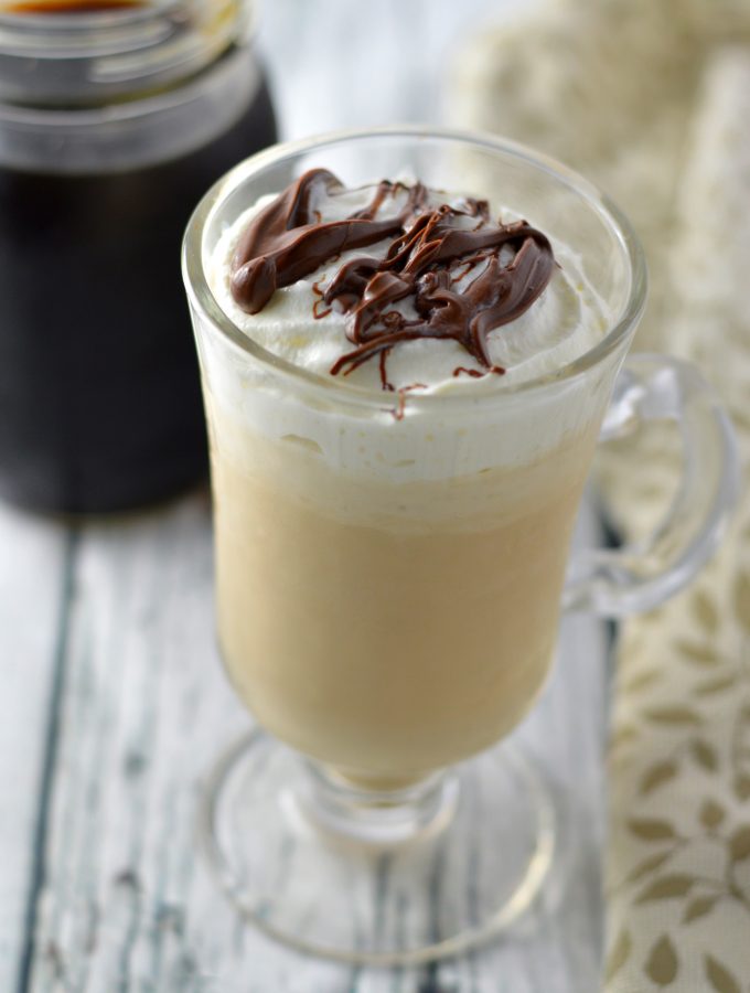 Easy Coffee Milkshake made with only two ingredients. All you need is coffee ice cream and some strong brewed coffee to make this refreshing drink.