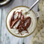 Easy Coffee Milkshake made with only two ingredients. All you need is coffee ice cream and some strong brewed coffee to make this refreshing drink.