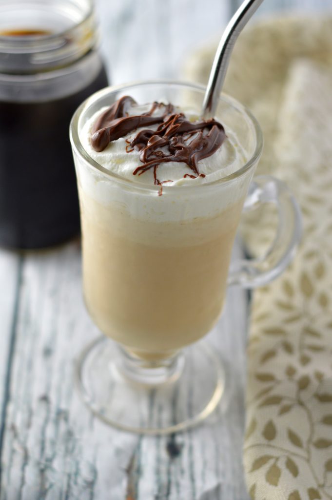 Easy Coffee Milkshake made with only two ingredients. All you need is coffee ice cream and some strong brewed coffee to make this refreshing drink.