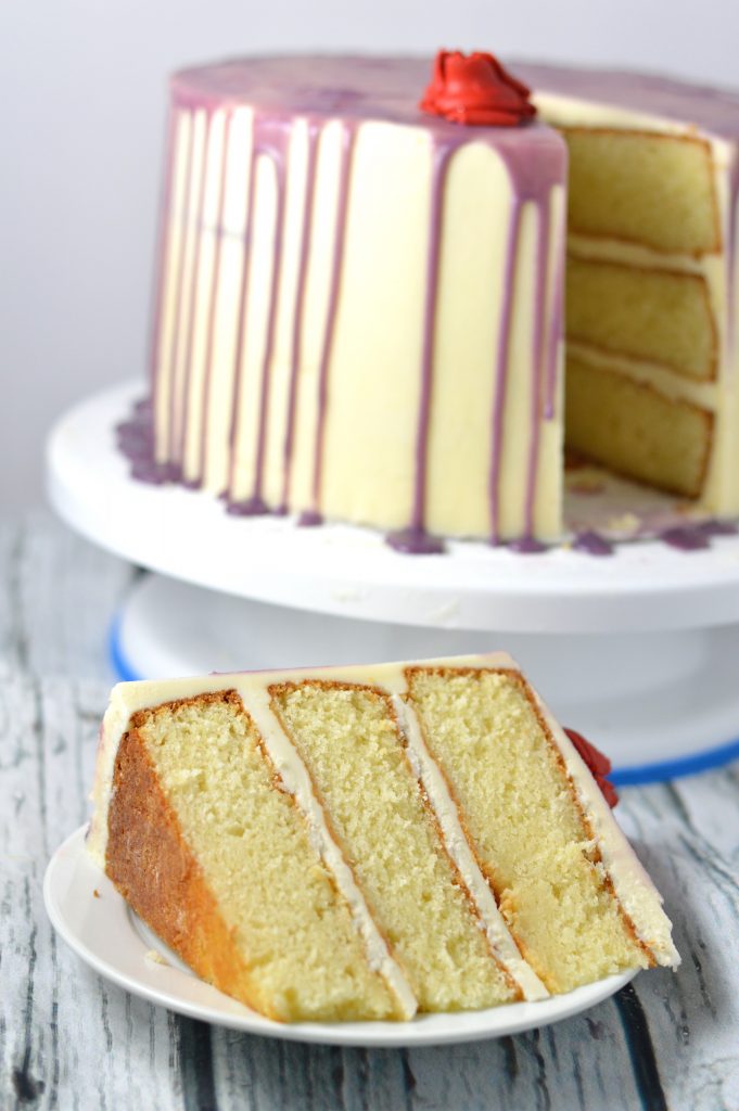 Classic White Wedding Cake with White Buttercream recipe from scratch. Save money by making your own homemade cake and customize it to your style.