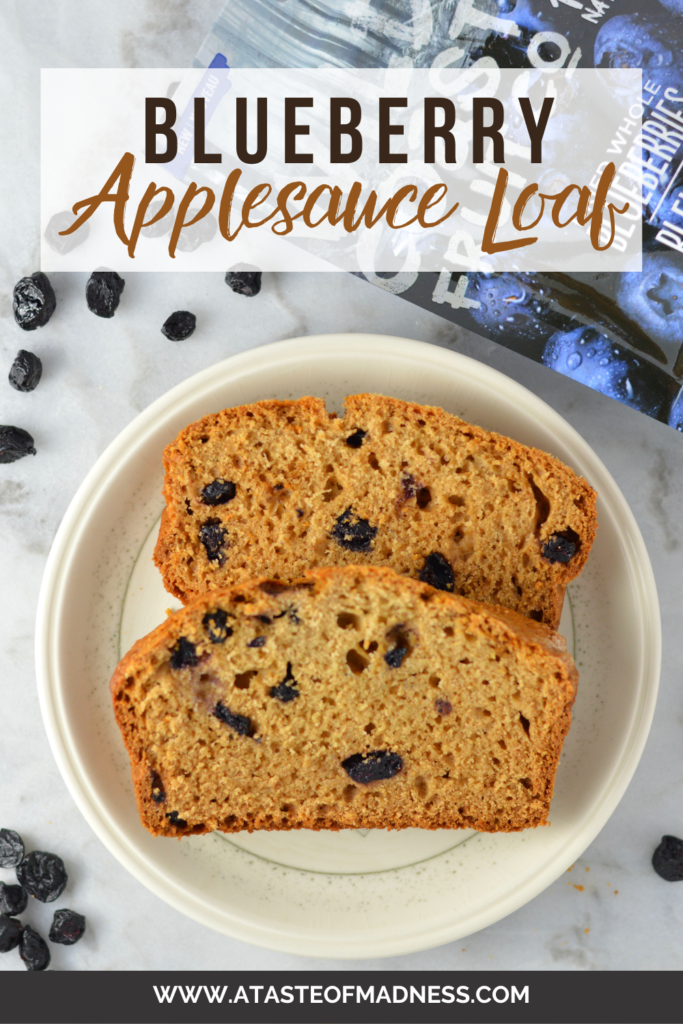 Blueberry Applesauce Loaf