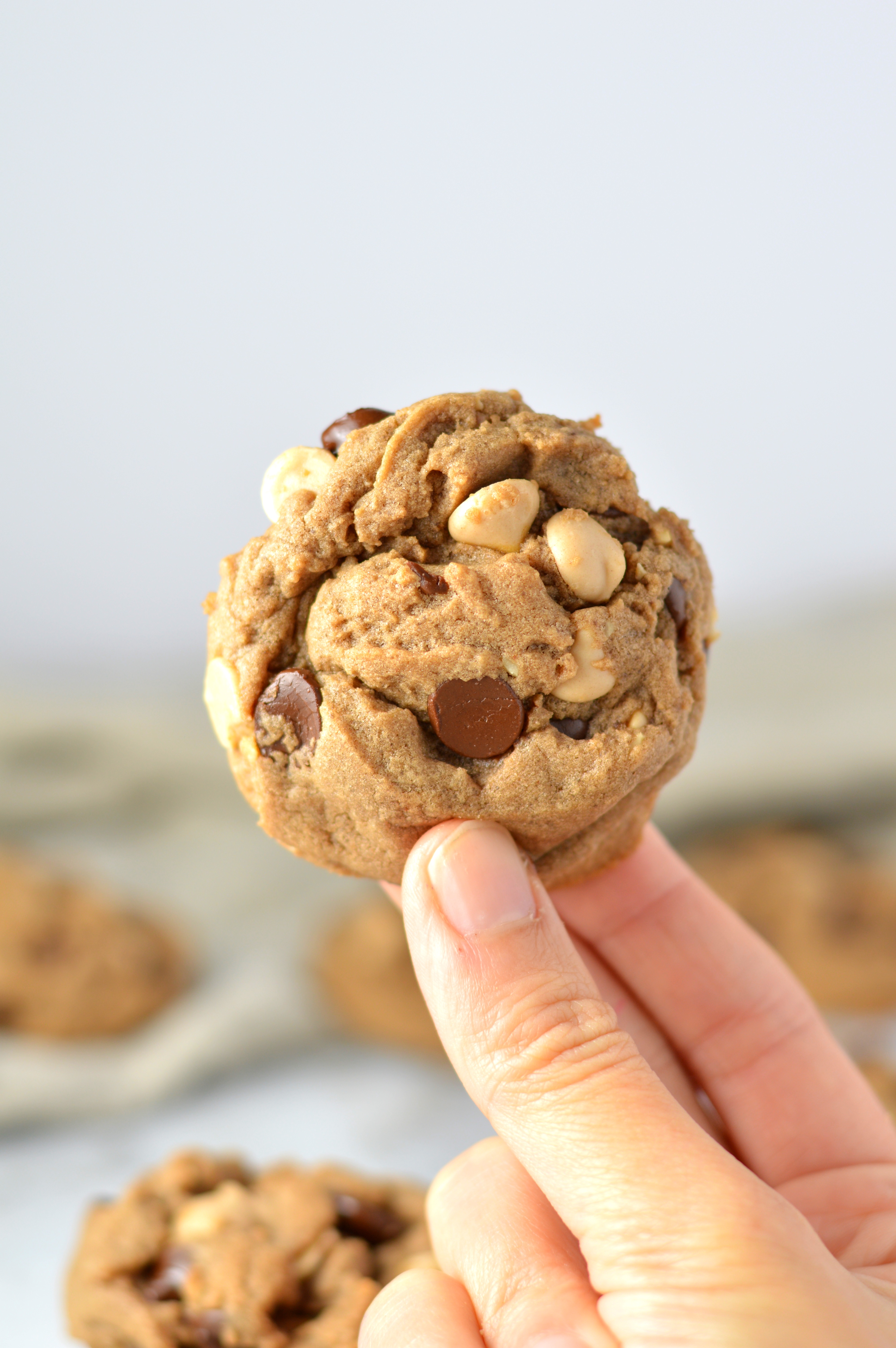 Salted Caramel Nutella Chocolate Chip Cookies recipe. Soft on the inside and super easy to make, these cookies are a great dessert idea.