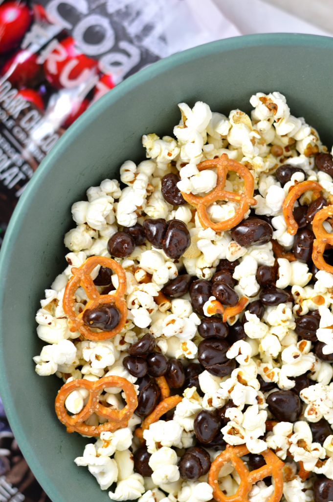 Wild Coast Chocolate Covered Fruit Popcorn recipe and giveaway! The perfect snack that is healthy and convenient. 