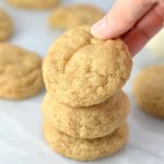 Easy Eggnog Snickerdoodles recipe. A great snack or dessert idea to use up your leftover eggnog over the holidays.