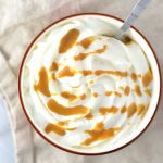 Easy Biscoff Latte Oatmeal recipe. Made with strong brewed coffee and biscoff spread, this porridge is a great breakfast idea.