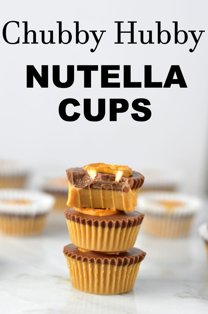 Easy Chubby Hubby Nutella Cups recipe. So rich and fudgy, this sweet and salty dessert idea will satisfy any chocolate craving.