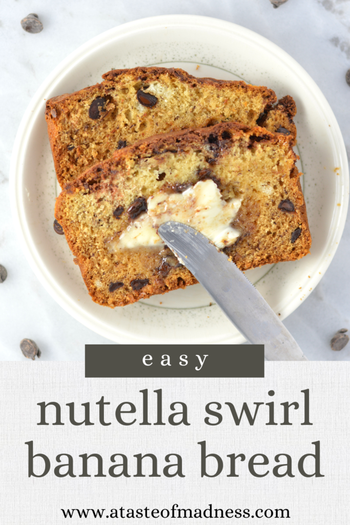 Nutella Swirl Banana Bread