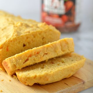 Easy Salsa Bread recipe. This simple quick bread is made with less than 10 ingredients, and pairs perfectly with soups or chili.