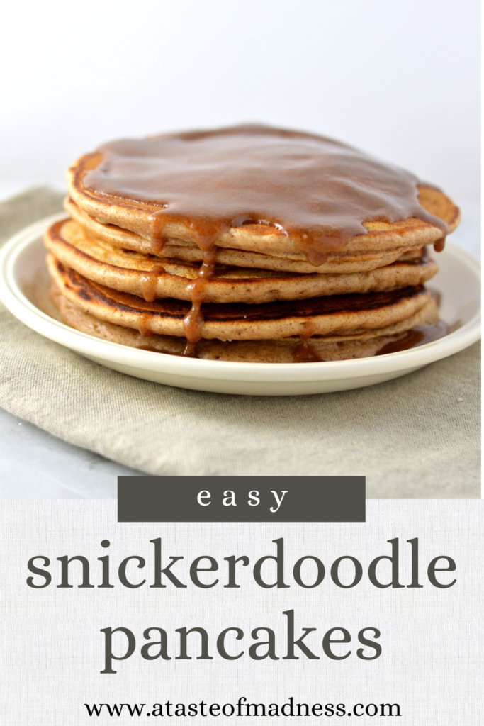 Snickerdoodle Pancakes with Cinnamon Glaze