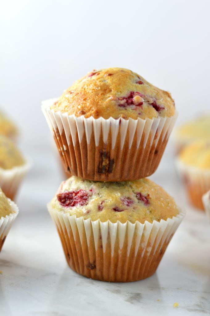 Easy Raspberry Muffins. This is the best muffin recipe using fresh sweet raspberries, it makes a great breakfast or snack idea.