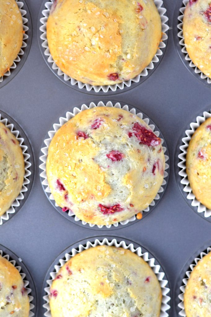 Easy Raspberry Muffins. This is the best muffin recipe using fresh sweet raspberries, it makes a great breakfast or snack idea.