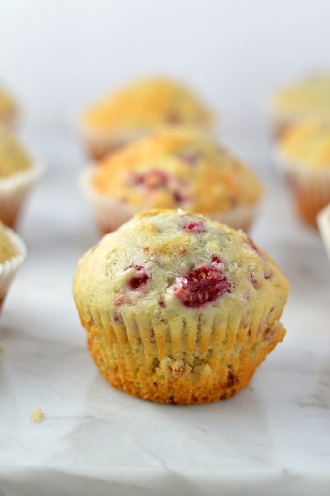 Easy Raspberry Muffins. This is the best muffin recipe using fresh sweet raspberries, it makes a great breakfast or snack idea.