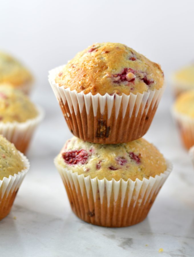 Easy Raspberry Muffins. This is the best muffin recipe using fresh sweet raspberries, it makes a great breakfast or snack idea.