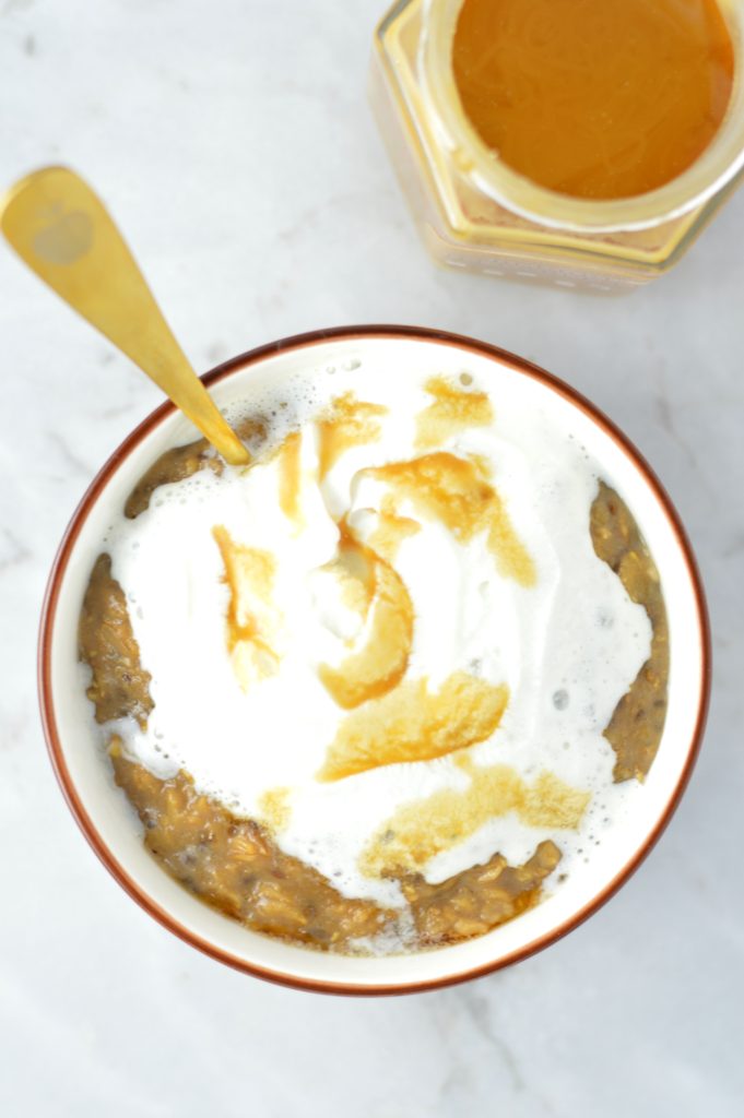 Maple Butter Latte Oatmeal