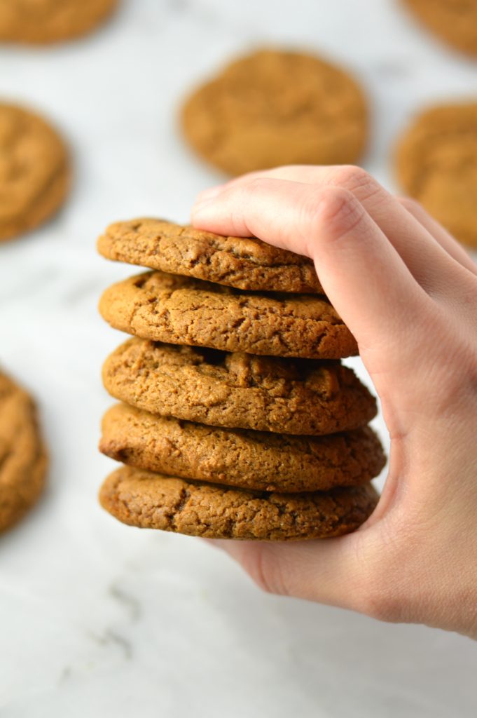 Peanut Butter and Molasses Cookies