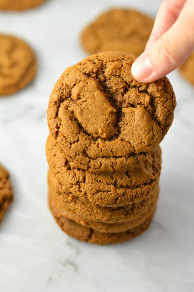 Peanut Butter and Molasses Cookies