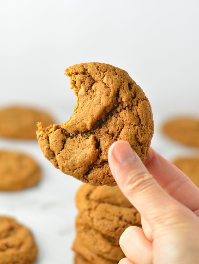 Peanut Butter and Molasses Cookies