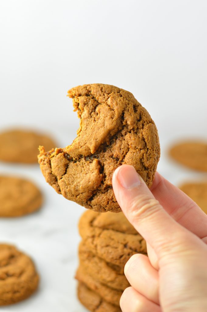 Peanut Butter and Molasses Cookies