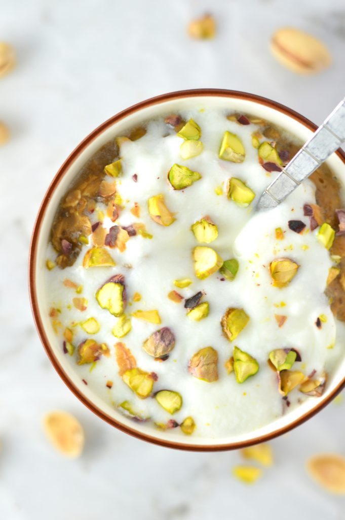 Pistachio Latte Oatmeal