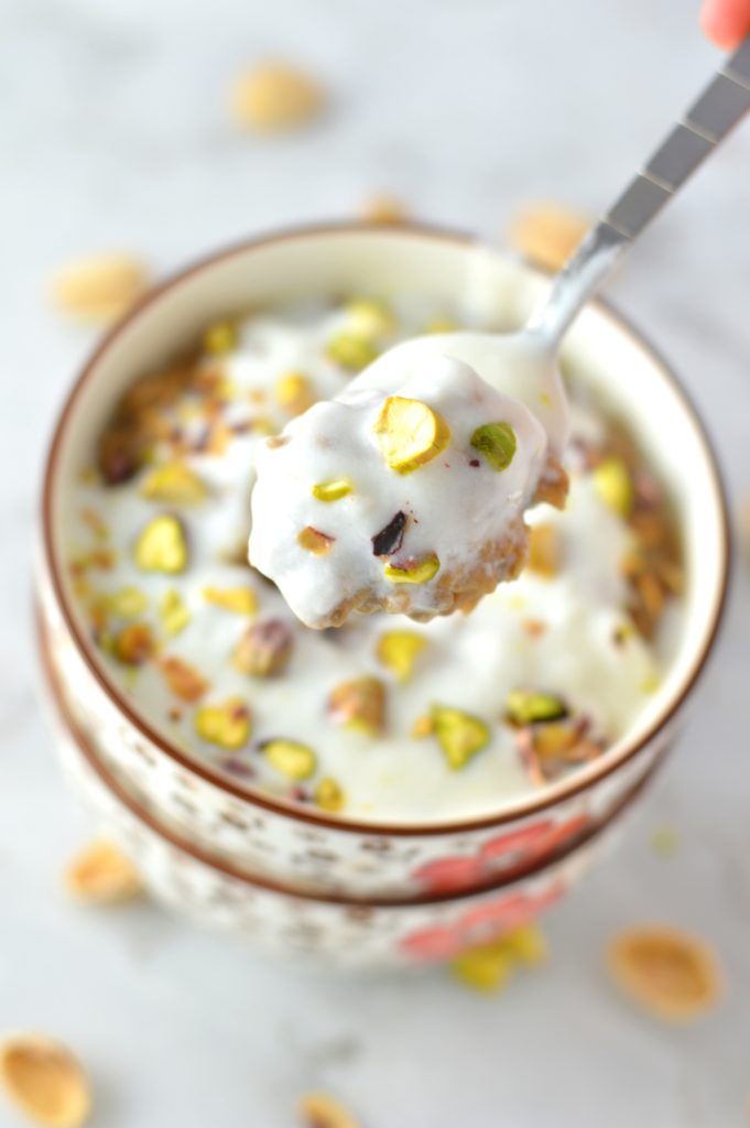 Pistachio Latte Oatmeal