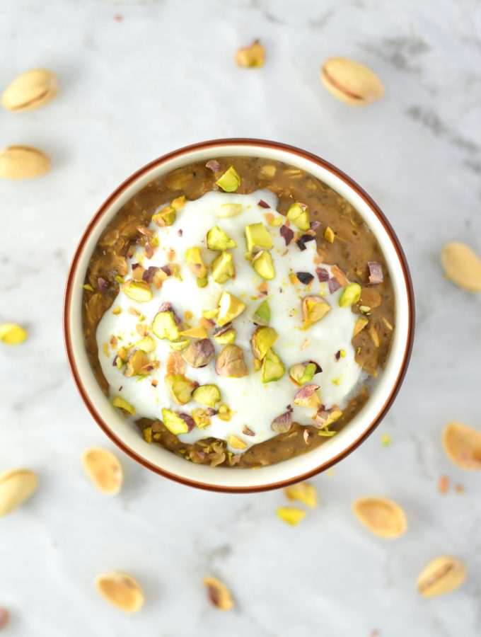 Pistachio Latte Oatmeal