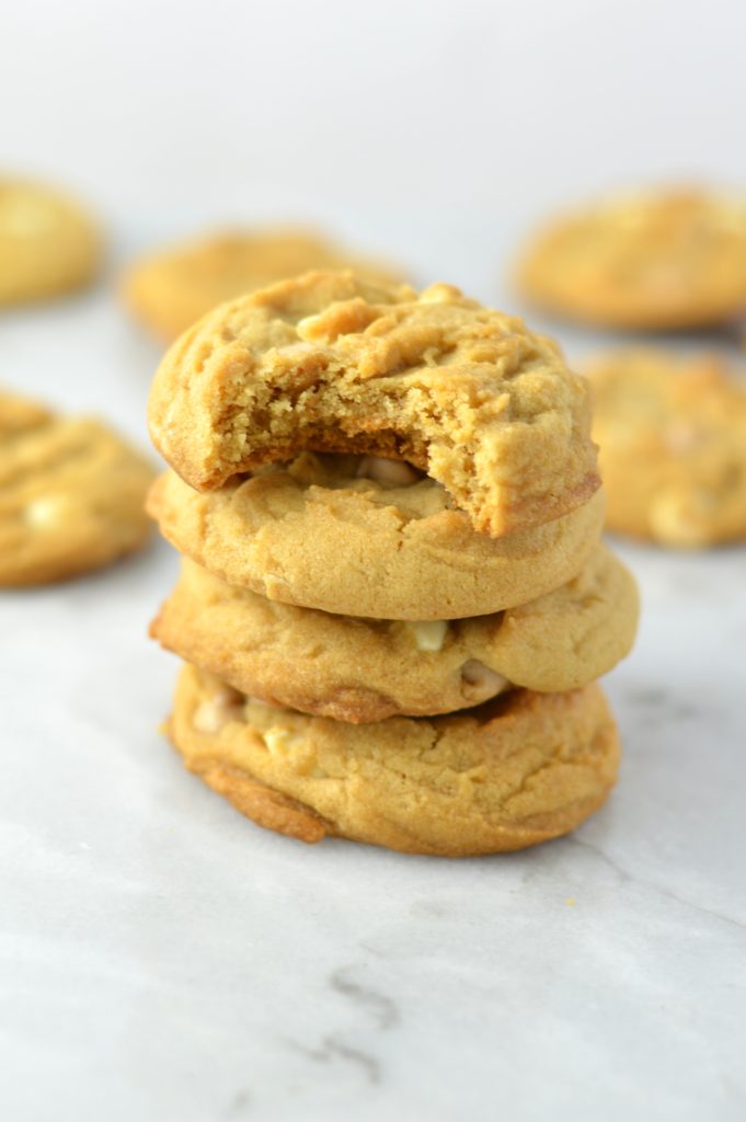 Salted Caramel and White Chocolate Chip Cookies