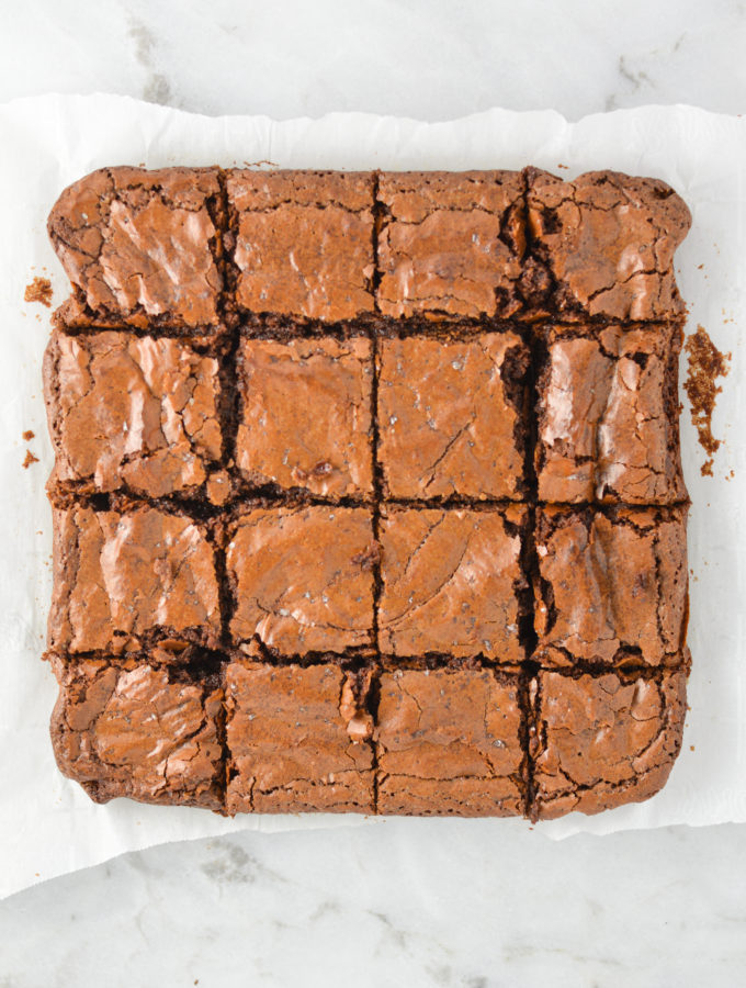 Salted Olive Oil Brownies