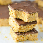 Peanut Butter and Chocolate Rice Krispies Squares