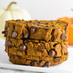 Pumpkin Banana Chocolate Chip Bread