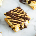 Graham Cracker Chocolate Drizzled Ice Cream Sandwiches