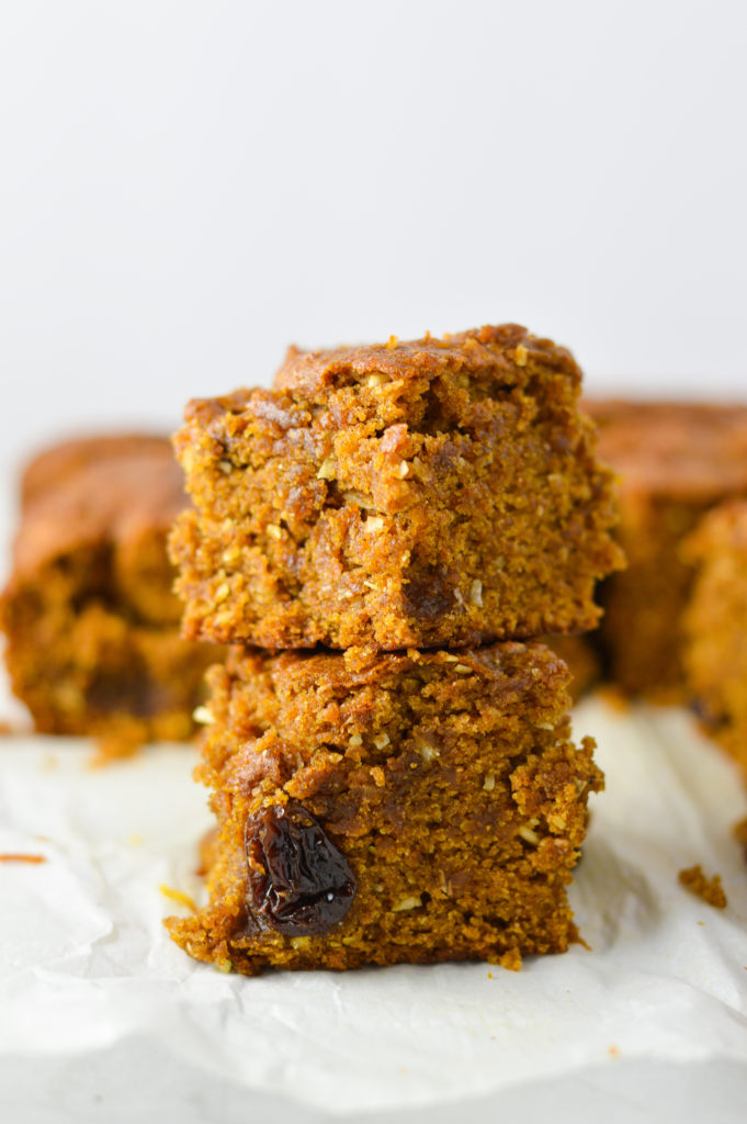 Raisin and Coconut Pumpkin Snack Cake