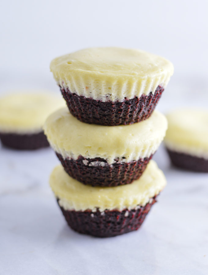 Mini Red Velvet Cheesecakes