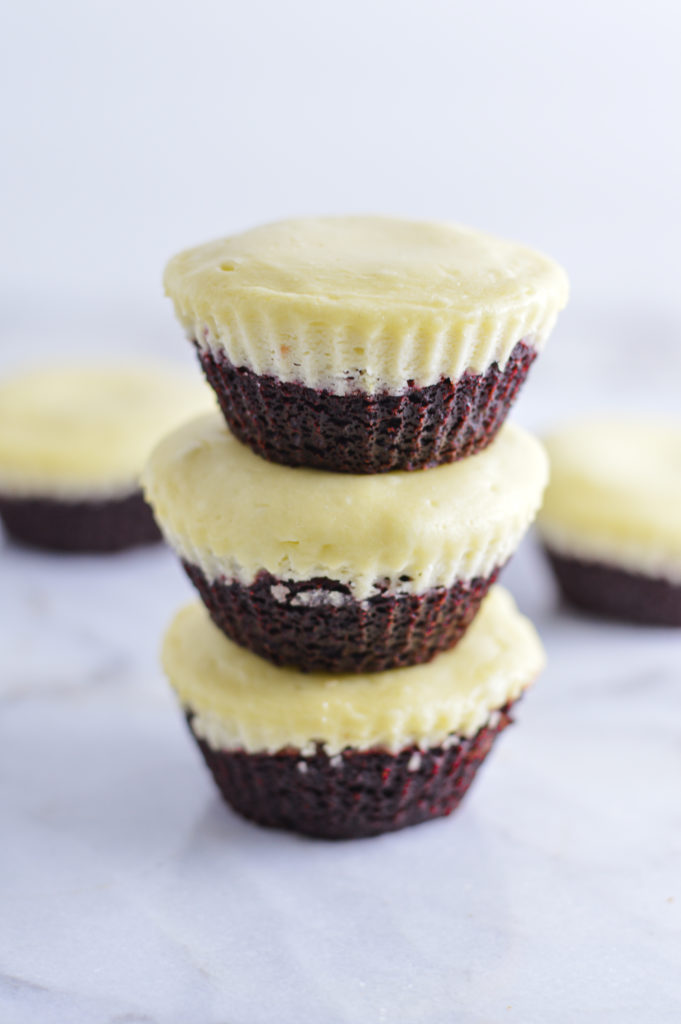 Mini Red Velvet Cheesecakes