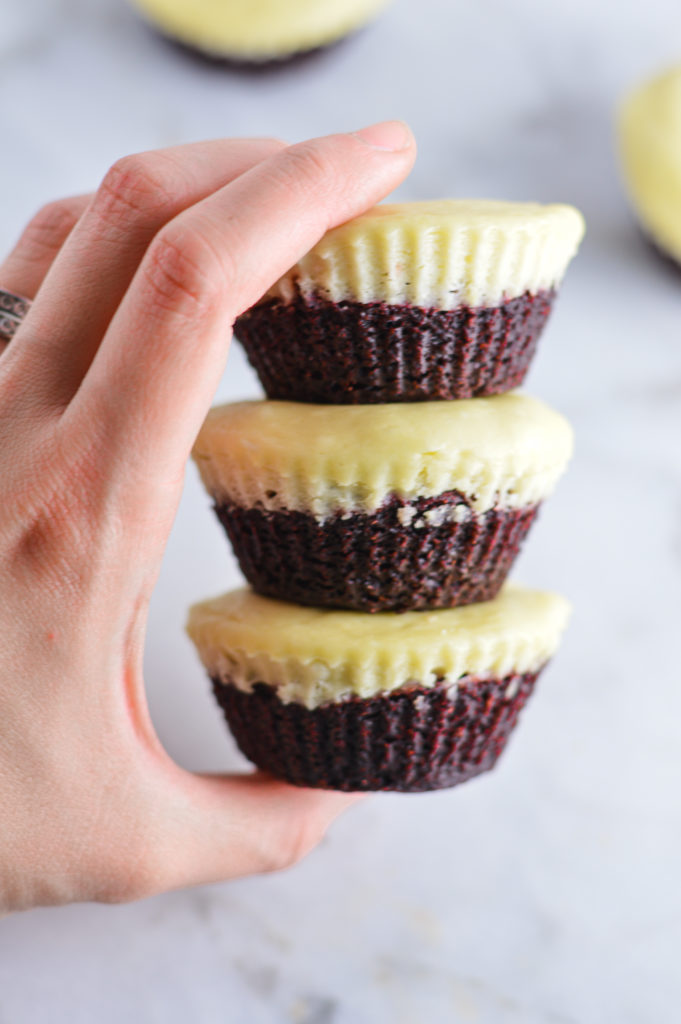 Mini Red Velvet Cheesecakes