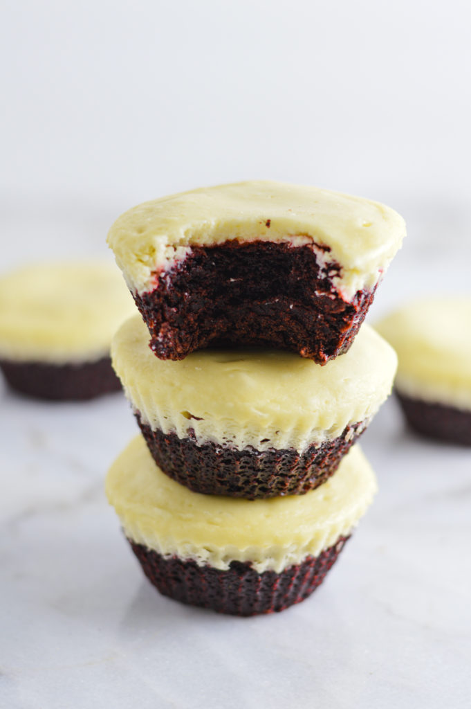 Mini Red Velvet Cheesecakes