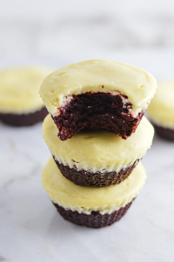 Mini Red Velvet Cheesecakes