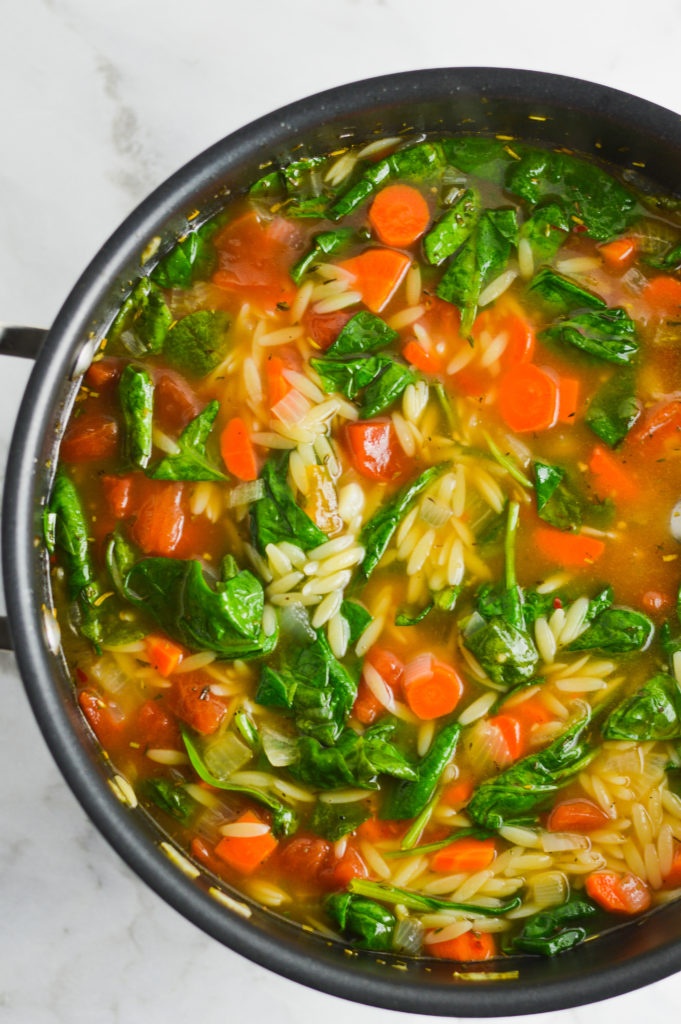 Orzo Spinach Soup