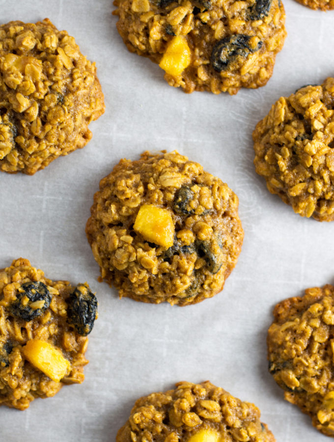 Pear and Raisin Oatmeal Cookies