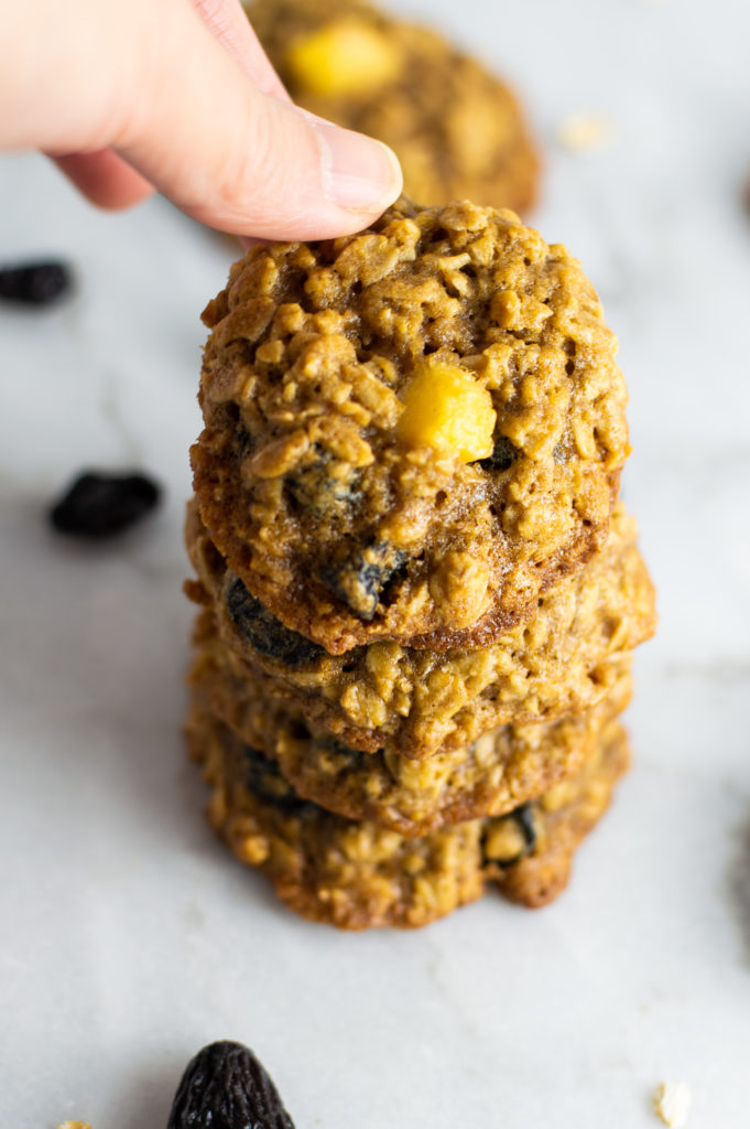 Pear and Raisin Oatmeal Cookies