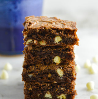 White Chocolate Macadamia Nut Brownies