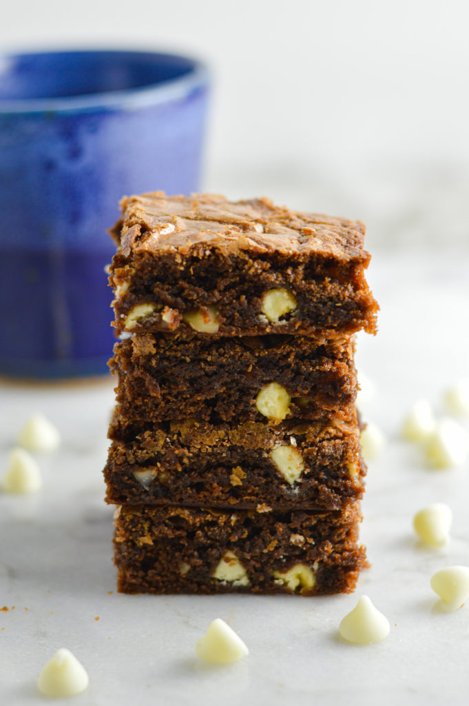 White Chocolate Macadamia Nut Brownies