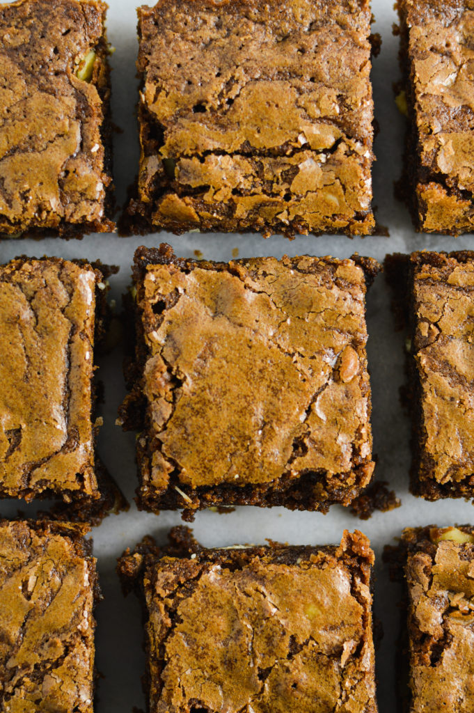 White Chocolate Macadamia Nut Brownies