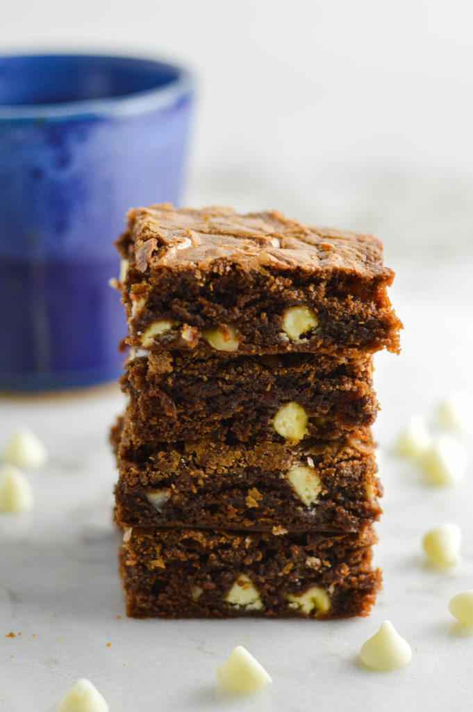 White Chocolate Macadamia Nut Brownies