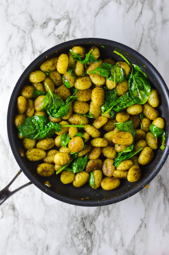 3 Ingredient Pesto Gnocchi