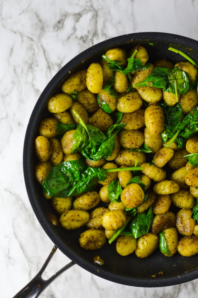 3 Ingredient Pesto Gnocchi